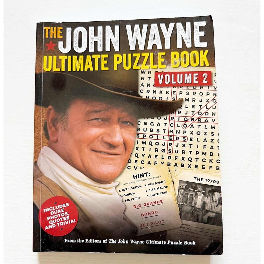 John Wayne Ultimate Puzzle Book Volume 2 Paperback Book 2019